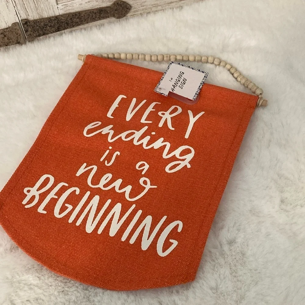 Target BP Every Ending Is A New Beginning Hanging Sign